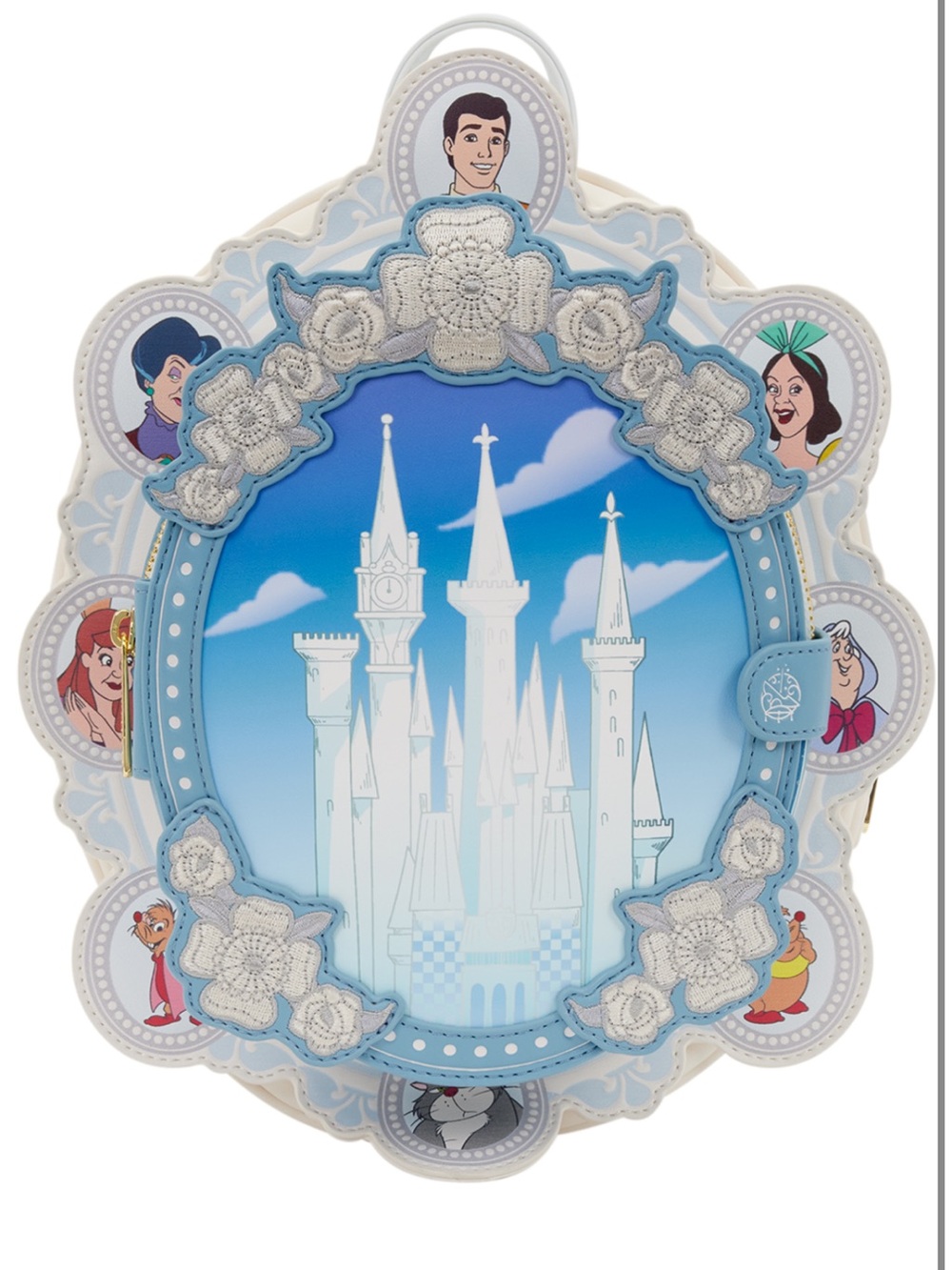 Loungefly Cinderella Exclusive Cameo Mini Backpack New With Tags 🩵